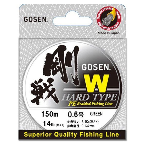 картинка Шнур Gosen W 4 braid Hard Type, 150m от магазина Fisherman Market