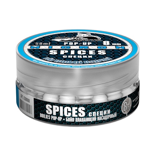 картинка Бойлы насад. плав. Sonik Baits SPICES MICRON Fluo Pop-ups 8мм 50мл от магазина Fisherman Market