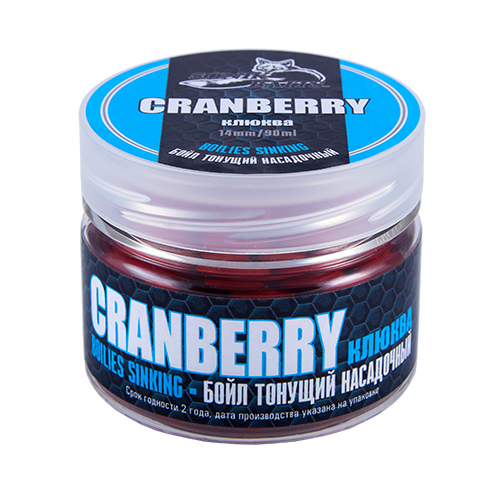 картинка Бойлы насадочные тонущие Sonik Baits CRANBERRY 14мм 90мл (Клюква) от магазина Fisherman Market
