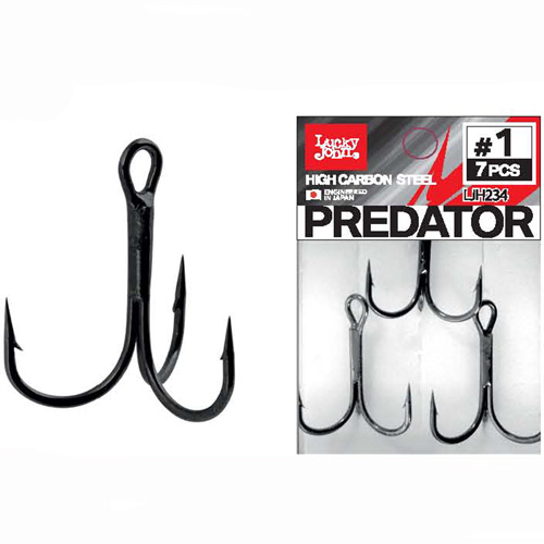 картинка Крючки-тройники Lucky John PREDATOR сер. LJH234 разм.010 8 шт. от магазина Fisherman Market