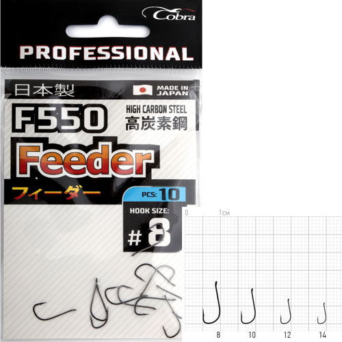 картинка Крючки Cobra Pro FEEDER сер.F550 разм.014 10шт. от магазина Fisherman Market