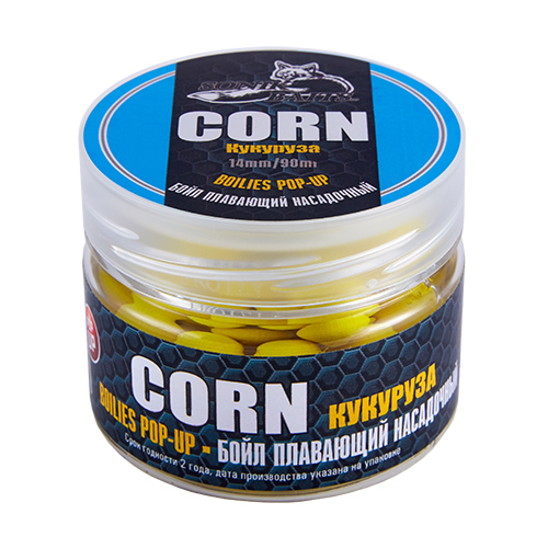 картинка Бойлы насадочные плавающие Sonik Baits CORN Fluo Pop-ups 14мм 90мл (Кукуруза) от магазина Fisherman Market