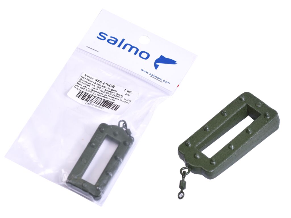 картинка Груз Salmo FRAME SWIVEL green 070г от магазина Fisherman Market