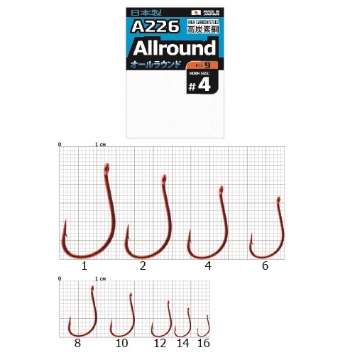картинка Крючки Cobra Pro AIIROUND сер.A226 разм.016 10шт. от магазина Fisherman Market