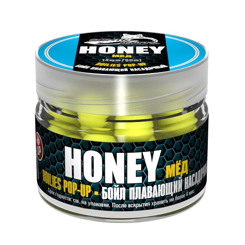 картинка Бойлы насад. плав. Sonik Baits HONEY Fluo Pop-ups 14мм 90мл от магазина Fisherman Market