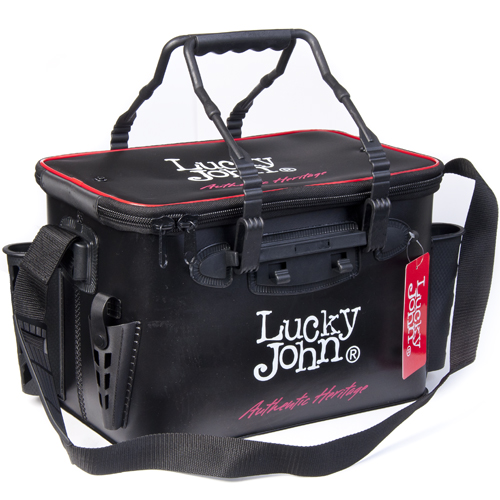 картинка Сумка рыболовная с держателем для удилищ Lucky John EVA 360х230х250 от магазина Fisherman Market