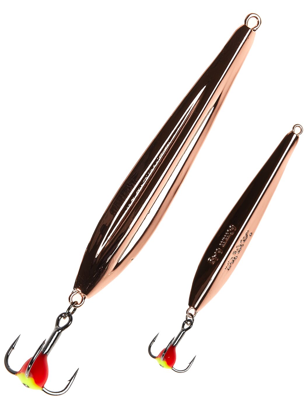 картинка Блесна вертикальная зимняя Lucky John FIN Blade с цепочкой и тройником  50мм C блистер от магазина Fisherman Market