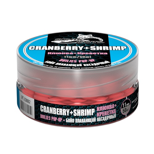 картинка Бойлы насад. плав. Sonik Baits CRENBERRY-SHRIMP Fluo Pop-ups 11мм 50мл от магазина Fisherman Market