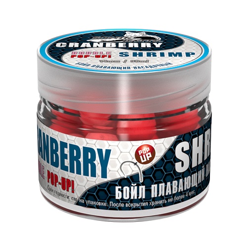 картинка Бойлы насад. плав. двух цв. Sonik Baits CRENBERRY-SHRIMP Fluo Pop-ups 14мм 90мл от магазина Fisherman Market