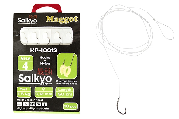 картинка Крючки с поводками Saikyo KP-10013 Maggot от магазина Fisherman Market