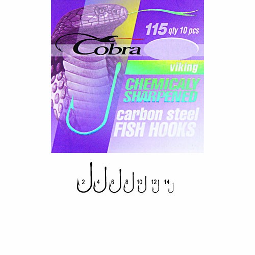 картинка Крючки Cobra VIKING сер.115NSB разм.006 10шт. от магазина Fisherman Market