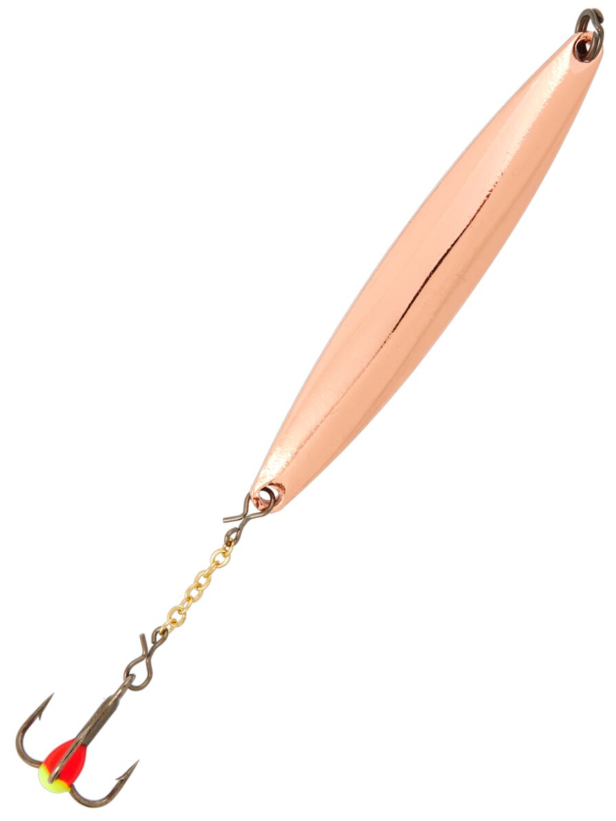 картинка Блесна вертикальная зимняя Lucky John NAIL BLADE с цепочкой и тройником 55мм C блистер от магазина Fisherman Market
