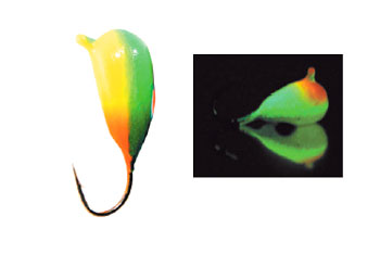 картинка Мормышки ECOPRO DELUXE Банан с ушком окрашенный + фосфор от магазина Fisherman Market