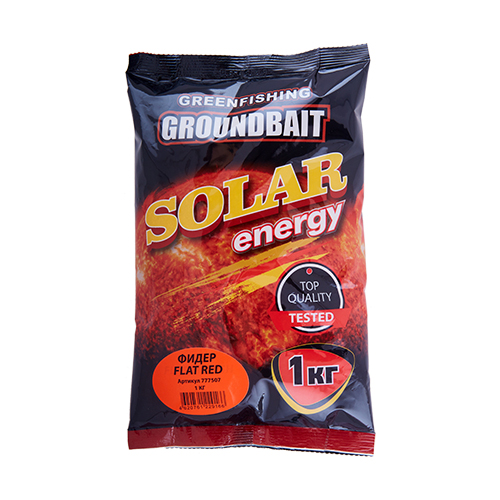 картинка Прикормка GF Solar Energy Фидер Flat Red 1кг от магазина Fisherman Market