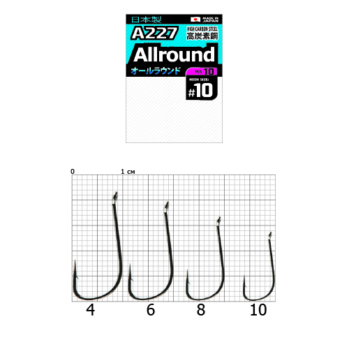 картинка Крючки Cobra Pro AIIROUND сер.A227 разм.004 6шт. от магазина Fisherman Market