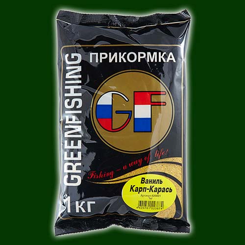 картинка Прикормка GF КАРП/КАРАСЬ Ваниль 1кг от магазина Fisherman Market