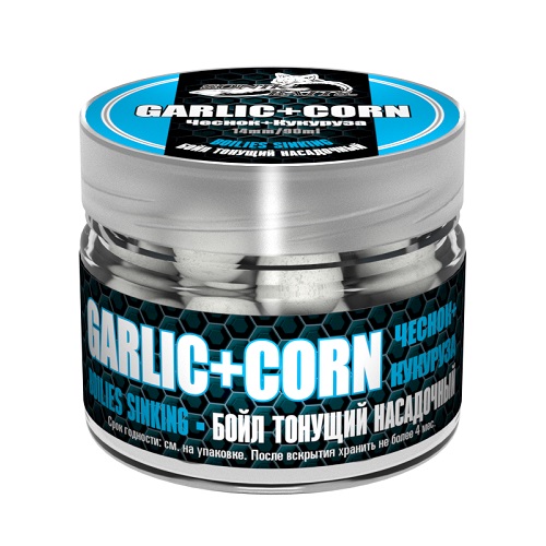 картинка Бойлы насад. тон. Sonik Baits GARLIC-CORN 14мм 90мл от магазина Fisherman Market