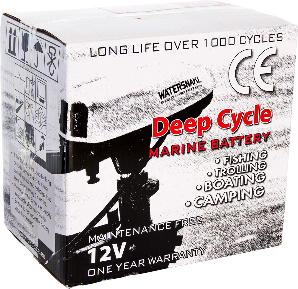 картинка Тяговый аккумулятор для лодочного электромотора Marine Deep Cycle GEL 75Ah 12V от магазина Fisherman Market