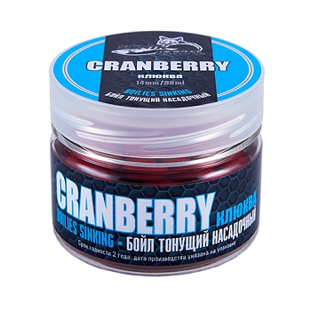 картинка Бойлы насадочные тонущие Sonik Baits CRANBERRY 14мм 90мл (Клюква) от магазина Fisherman Market