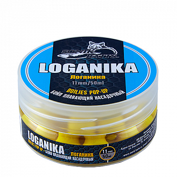 картинка Бойлы насадочные плавающие Sonik Baits LOGANIKA Fluo Pop-ups 11мм 50мл (Логаника) от магазина Fisherman Market