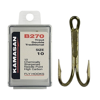 картинка Крючки Kamasan B270 Trout Double Traditional от магазина Fisherman Market