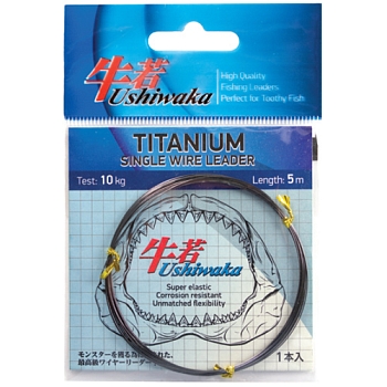 картинка Поводковый материал Ushiwaka Titanium Single Wire Leader от магазина Fisherman Market