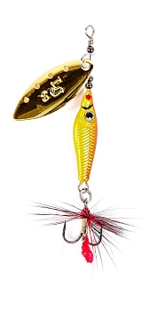 картинка Блесна вращ. Lucky John TRIAN BLADE LONG 12.0г 001 в блистере от магазина Fisherman Market