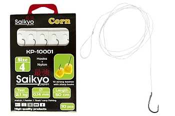 картинка Крючки с поводками Saikyo KP-10001 Corn от магазина Fisherman Market