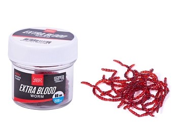 картинка Насадки искусственные съедобные LJ Pro Series EXTRA BLOOD WORM мотыль 200шт. от магазина Fisherman Market