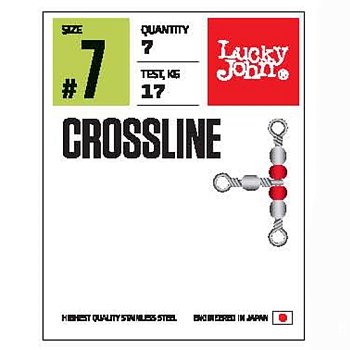 картинка Вертлюги трехстор. с бусин. LJ Pro Series CROSLINE 007 7шт. от магазина Fisherman Market