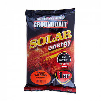 картинка Прикормка GF Solar Energy Фидер Flat Green 1кг от магазина Fisherman Market