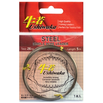 картинка Поводковый материал Ushiwaka Steel Single Wire Leader от магазина Fisherman Market