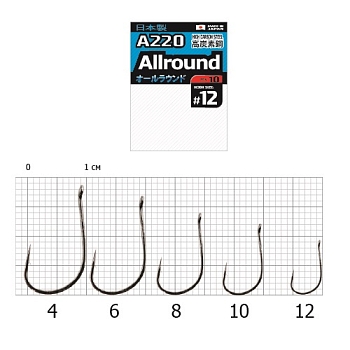 картинка Крючки Cobra Pro AIIROUND сер.A220 разм.006 10шт. от магазина Fisherman Market