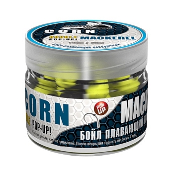 картинка Бойлы насад. плав. двух цв. Sonik Baits CORN-MACKEREL Fluo Pop-ups 14мм 90мл от магазина Fisherman Market