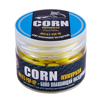 картинка Бойлы насадочные плавающие Sonik Baits CORN Fluo Pop-ups 14мм 90мл (Кукуруза) от магазина Fisherman Market