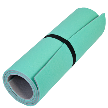 картинка Коврик туристический двухслойный 1800х600х8мм Серый-Бирюза от магазина Fisherman Market