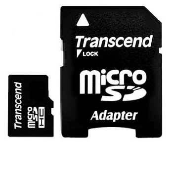картинка Карта памяти Transcend microSD 8 Gb Class 6 + SD адаптер от магазина Fisherman Market