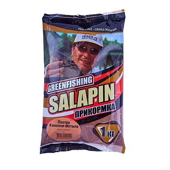 картинка Прикормка зимняя GF Salapin ПЛОТВА КОНОПЛЯ-МОТЫЛЬ 1кг от магазина Fisherman Market
