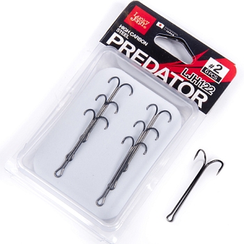 картинка Крючки-двойники Lucky John PREDATOR сер.LJH122 разм.008 6шт. от магазина Fisherman Market