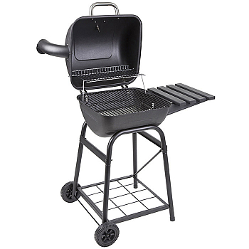 картинка GOGARDEN Grill-Master 48 гриль "бочка" стационарный с термометром и полкой черный от магазина Fisherman Market