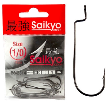 картинка Крючки офсетные Saikyo BS-2314 Offset Round Bend Worm от магазина Fisherman Market