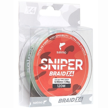 картинка Леска плетёная Salmo Sniper BRAID Army Green 091/016 от магазина Fisherman Market