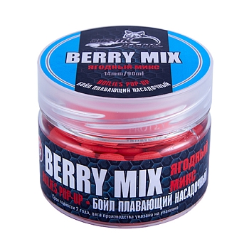 картинка Бойлы насадочные плавающие Sonik Baits BERRY MIX Fluo Pop-ups 14 мм 90мл (Ягодный микс) от магазина Fisherman Market