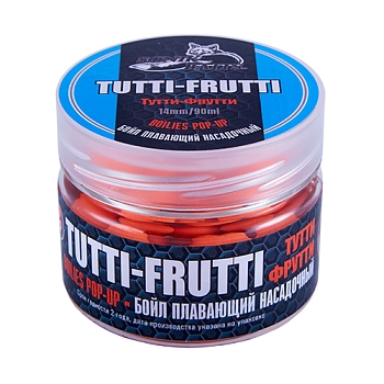 картинка Бойлы насадочные плавающие Sonik Baits TUTTI FRUTTI Fluo Pop-ups 14 мм 90мл (Тутти-Фрутти) от магазина Fisherman Market