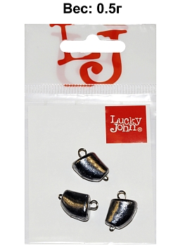 картинка Груз-головки разборные Lucky John CLOVE SMALL 00.5г 3шт от магазина Fisherman Market