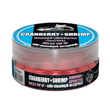 картинка Бойлы насад. плав. Sonik Baits CRENBERRY-SHRIMP Fluo Pop-ups 11мм 50мл от магазина Fisherman Market