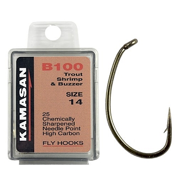 картинка Крючки Kamasan B100 Trout Shrimp & Buzzer от магазина Fisherman Market