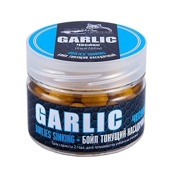 картинка Бойлы насадочные тонущие Sonik Baits GARLIC 14мм 90мл (Чеснок) от магазина Fisherman Market