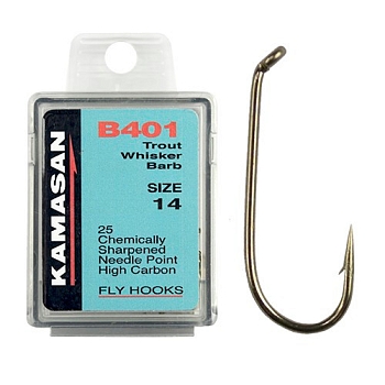 картинка Крючки Kamasan B401Trout Whisker Barb от магазина Fisherman Market