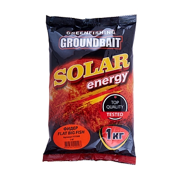 картинка Прикормка GF Solar Energy Фидер Flat Big Fish 1кг от магазина Fisherman Market